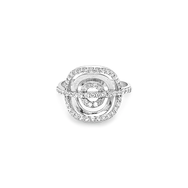 Gold Ring with Zircons