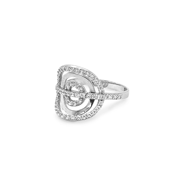 Gold Ring with Zircons