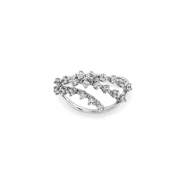 Gold Ring with Zircons