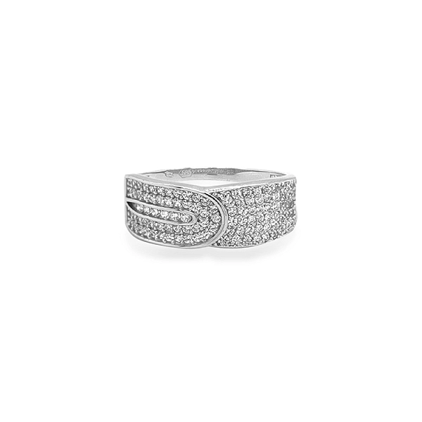 Gold Ring with Zircons