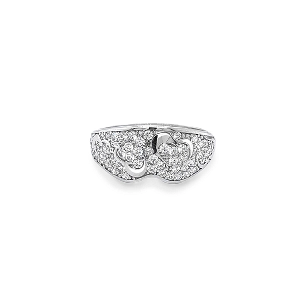 Gold Ring with Zircons