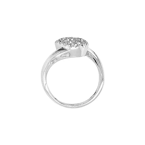 Gold Ring with Zircons