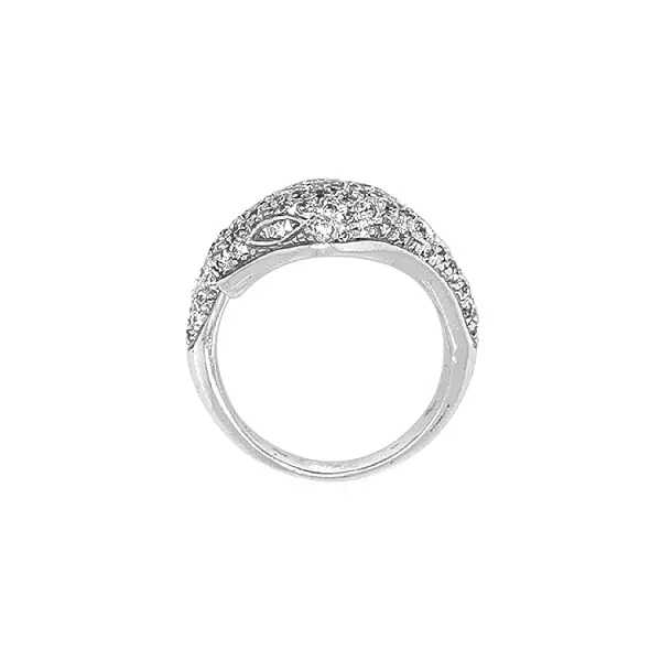 Gold Ring with Zircons