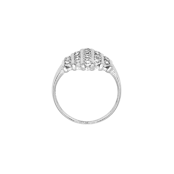 Gold Ring with Zircons