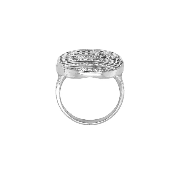 Gold Ring with Zircons