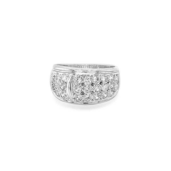 Gold Ring with Zircons