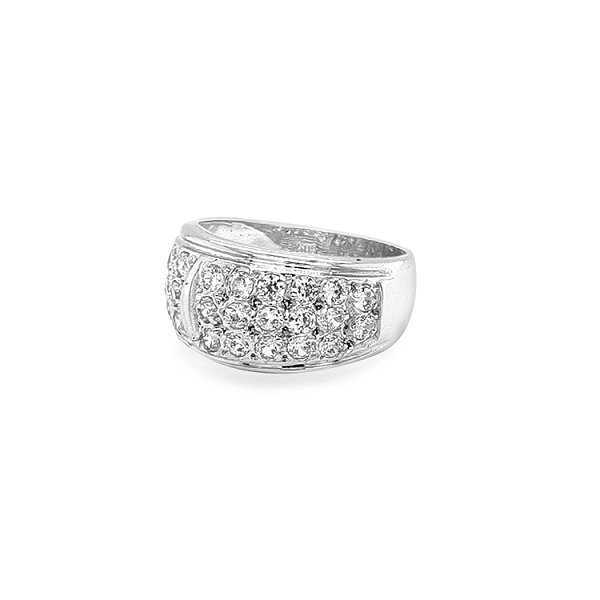 Gold Ring with Zircons