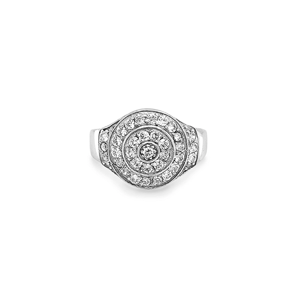 Gold Ring with Zircons