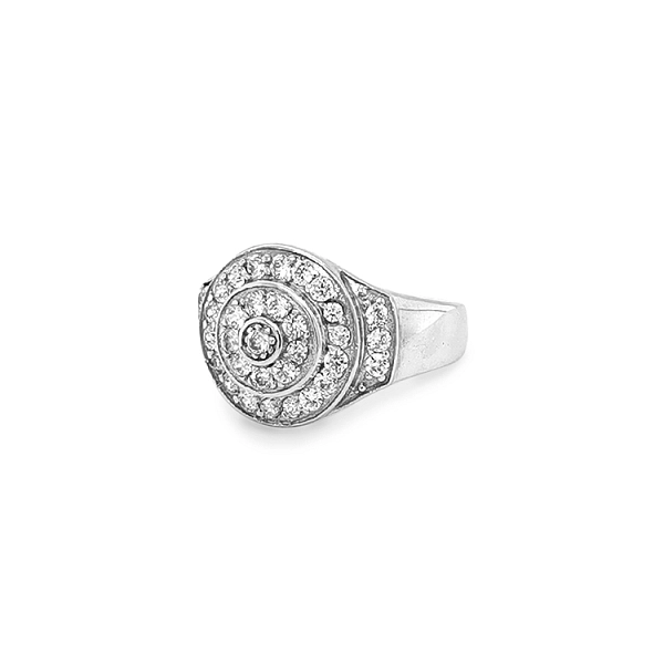 Gold Ring with Zircons