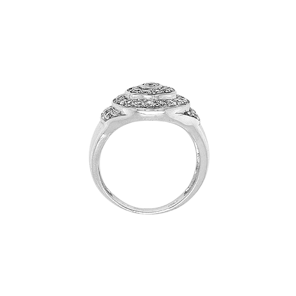 Gold Ring with Zircons