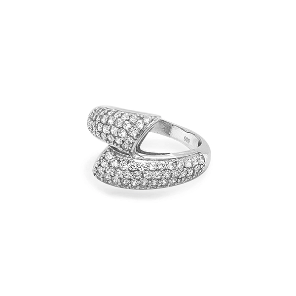 Gold Ring with Zircons