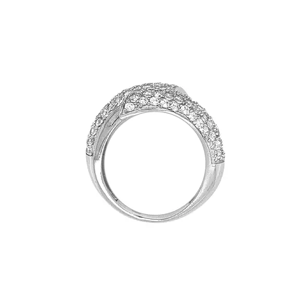 Gold Ring with Zircons