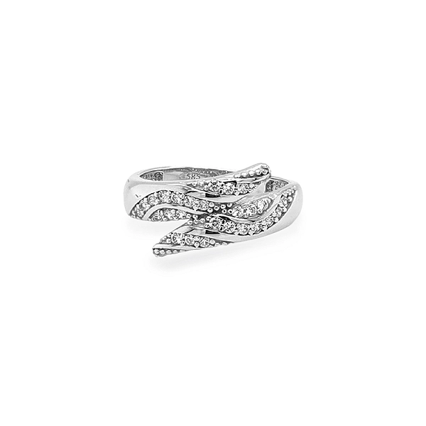 Gold Ring with Zircons