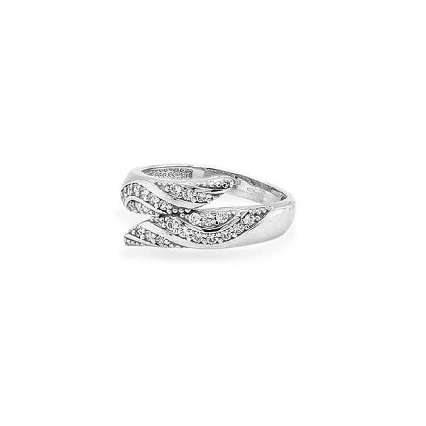 Gold Ring with Zircons