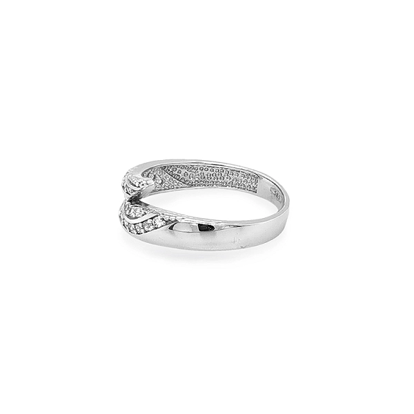 Gold Ring with Zircons