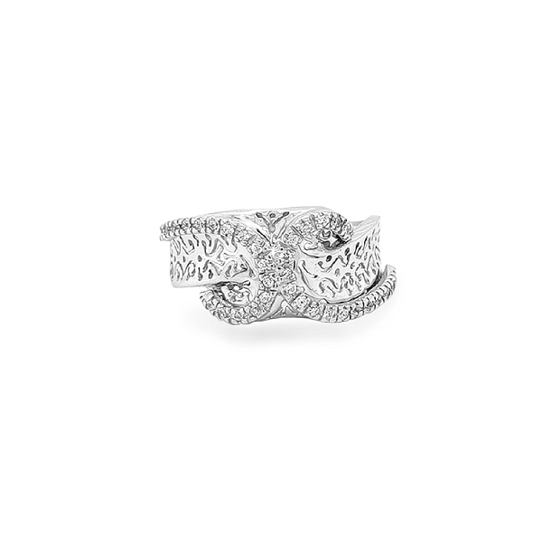 Gold Ring with Zircons
