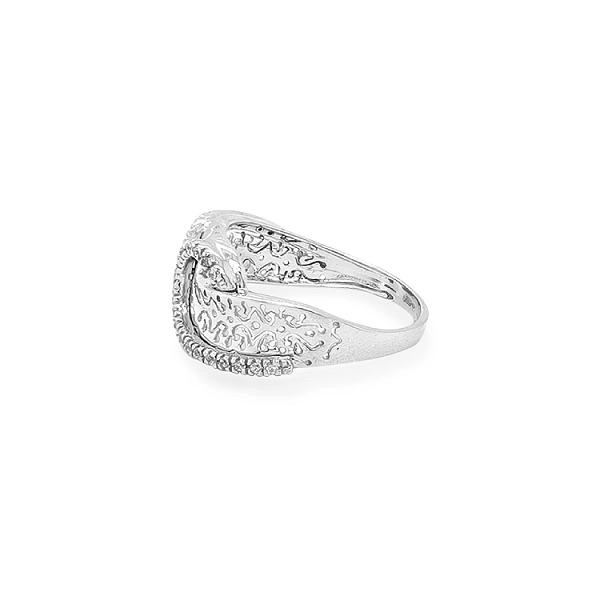 Gold Ring with Zircons