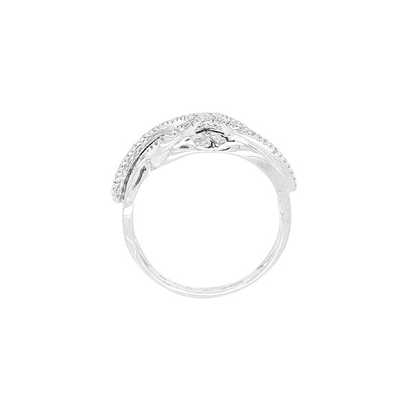 Gold Ring with Zircons