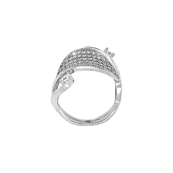 Gold Ring with Zircons