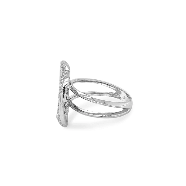 Gold Ring with Zircons