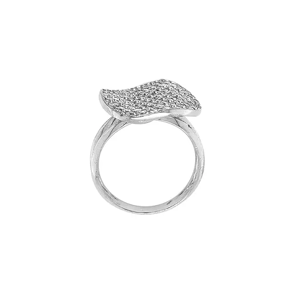 Gold Ring with Zircons