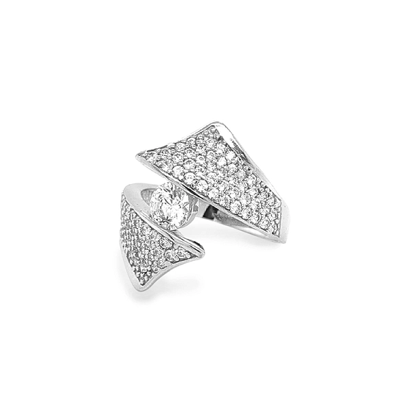 Gold Ring with Zircons