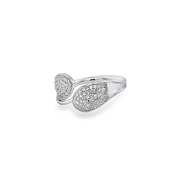 Gold Ring with Zircons