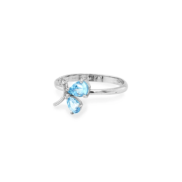 Gold Ring with Colored Stones
