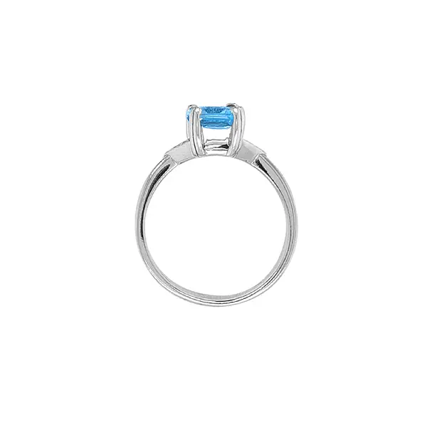 Gold Ring with Blue Stone