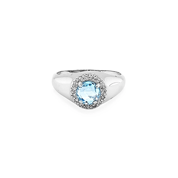 Gold Ring with Colored Stones