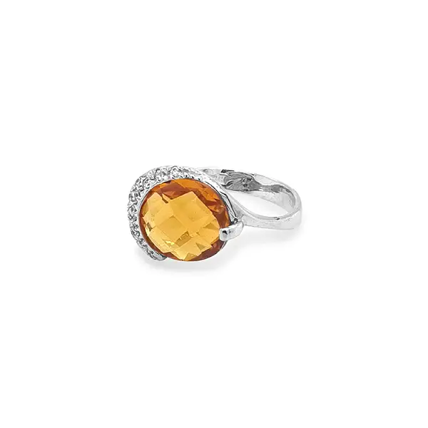 Gold Ring with Coloured Zircons