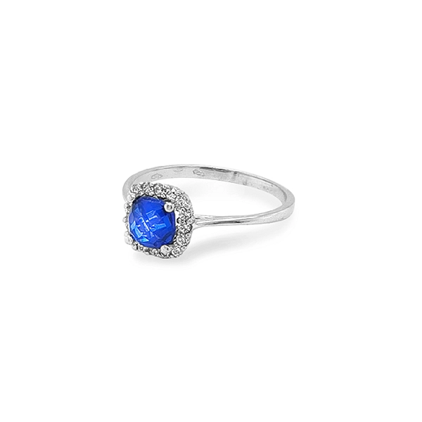 Gold Ring with Zircons