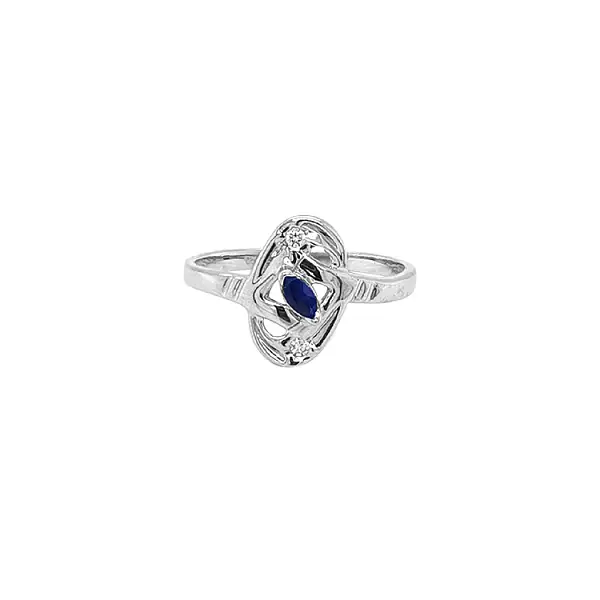 Gold Ring with Zircons