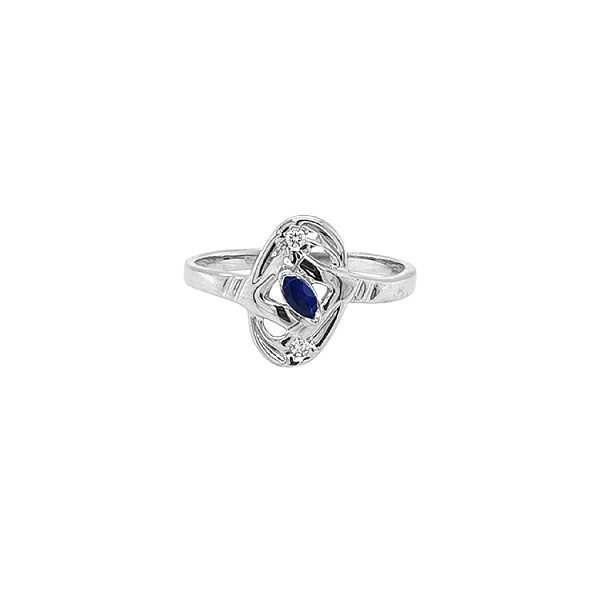 Gold Ring with Zircons