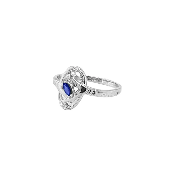 Gold Ring with Zircons