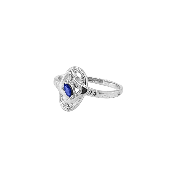 Gold Ring with Zircons