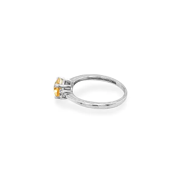 Gold Ring with Zircons