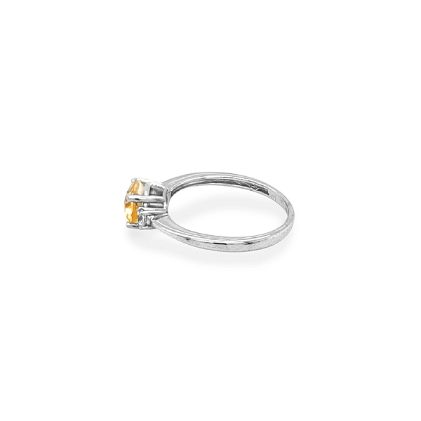 Gold Ring with Zircons