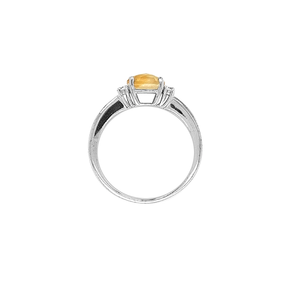 Gold Ring with Zircons