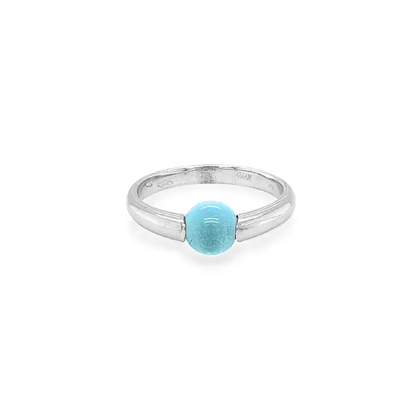 Golden Ring with Quartz