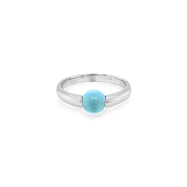 Golden Ring with Quartz