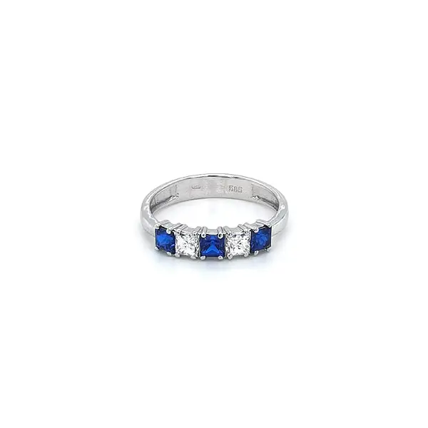 White Gold Sapphire Ring