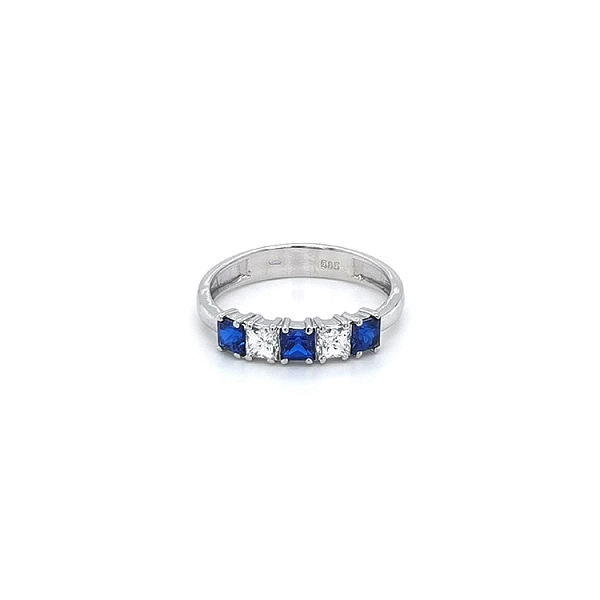 White Gold Sapphire Ring