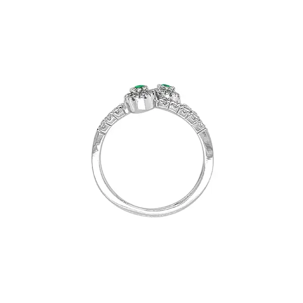 Gold Ring with Zircons