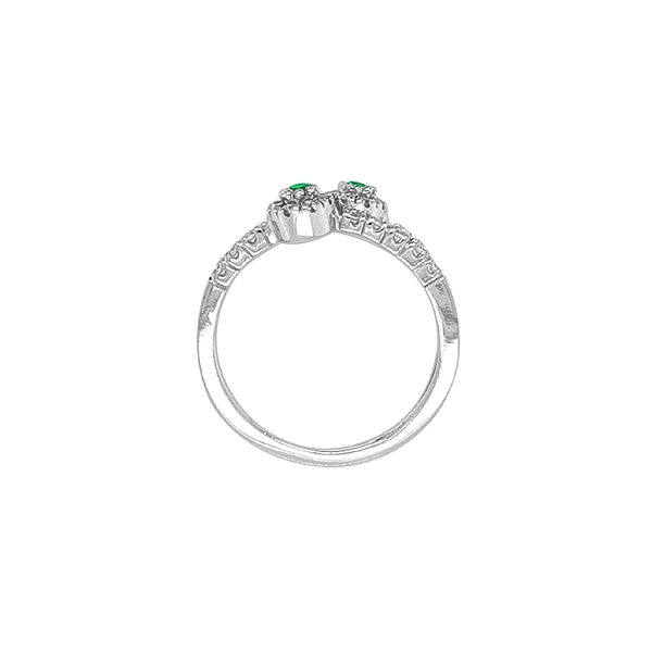 Gold Ring with Zircons