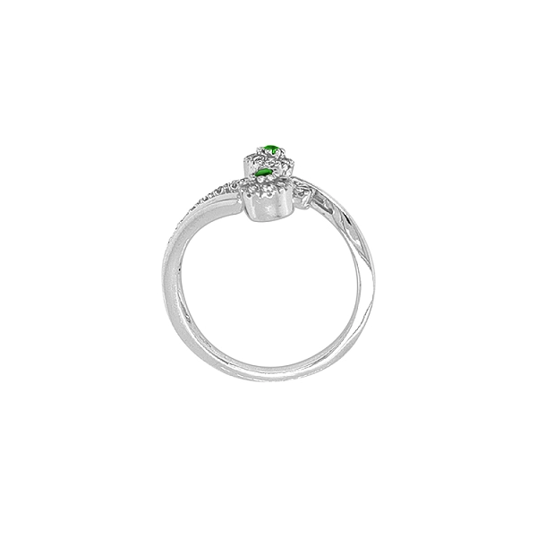 Gold Ring with Zircons