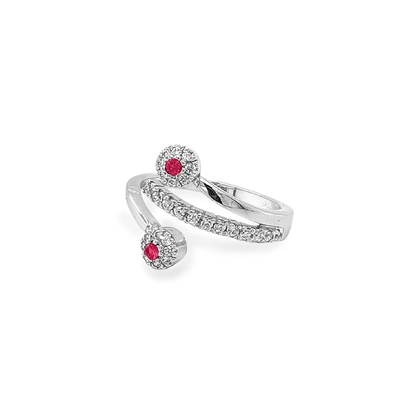 Gold Ring with Zircons