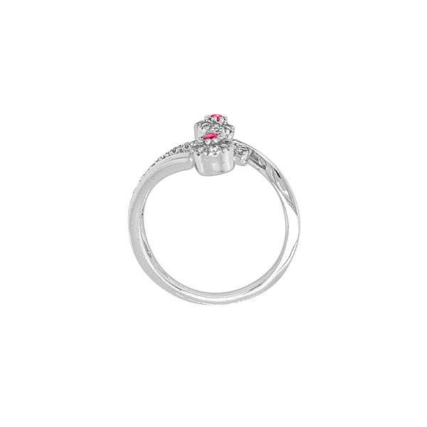 Gold Ring with Zircons