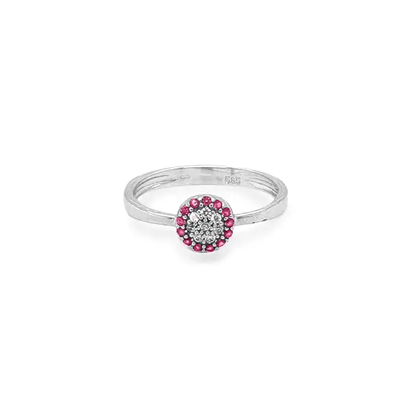 Gold Ring with Zircons