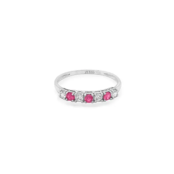 Gold Ring with Colored Stones